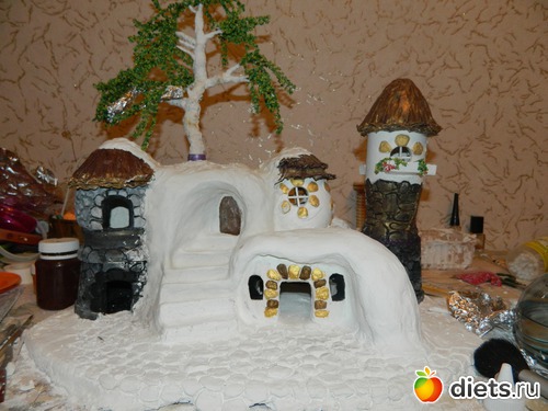 домик из гипса