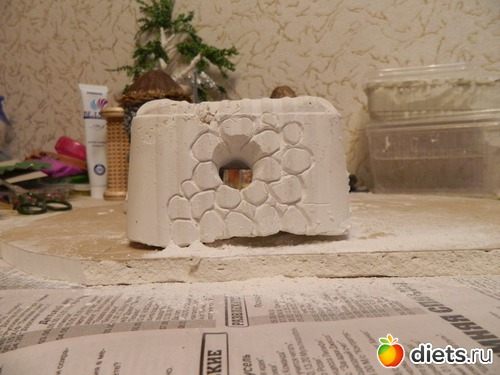 домик из гипса