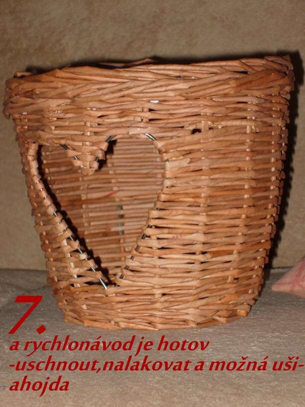 подсвечник плетеный