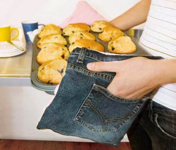 прихватки из джинса