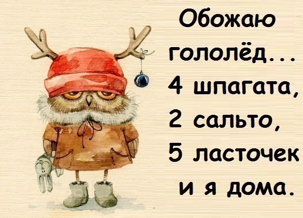 юмор гололед